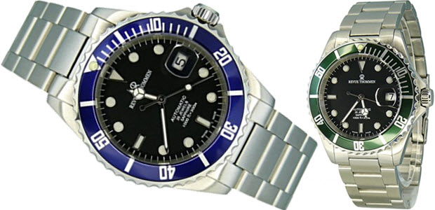 Revue Thommen Herren-Armbanduhr XL Diver Analog Automatik Edelstahl