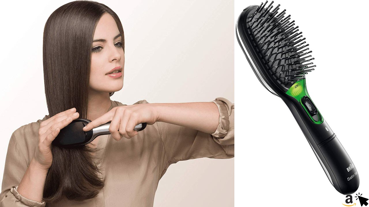 Braun Satin Hair 7 IONTEC Haarbürste, Haarbürste mit Ionentechnologie zur Förderung des Glanzes, BR710