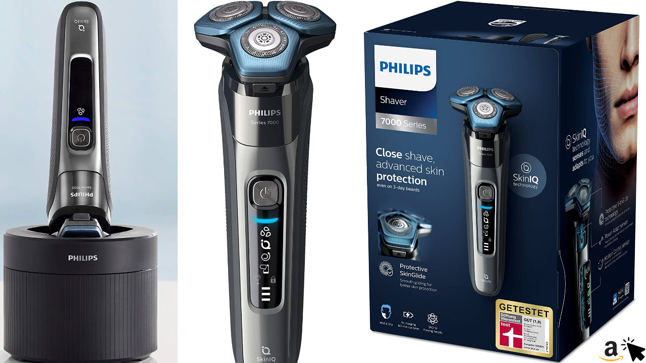 Philips Series 7000 Elektrischer Nass- und Trockenrasierer S7788-55, gründliche & sanfte Rasur bei fortschrittlichem Hautschutz