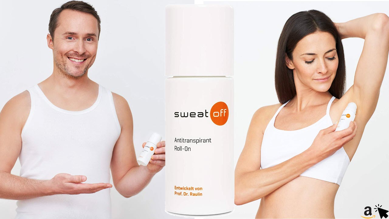 Sweat-Off Antitranspirant Roll On 50ml gegen Schwitzen, Deo Roller gegen Schweiß, Antiperspirant für Männer und Frauen