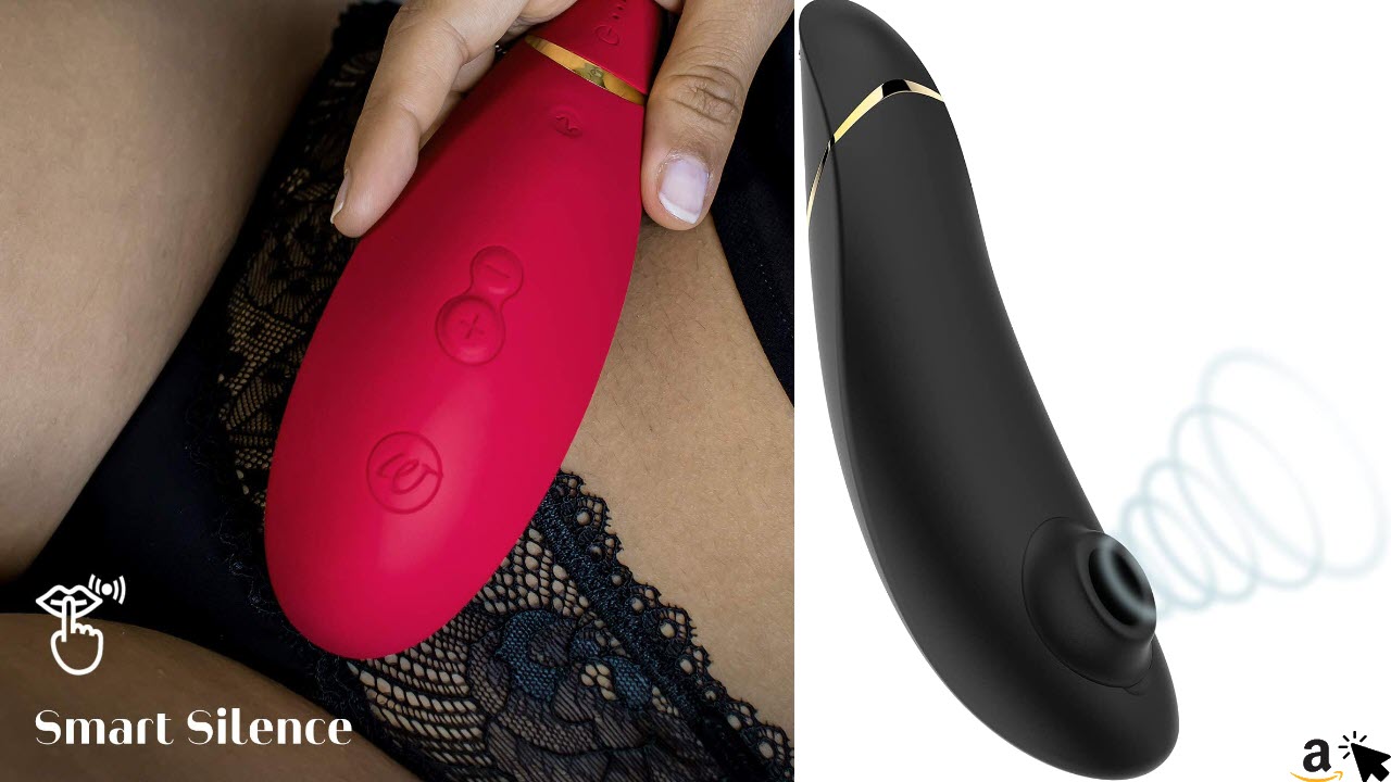 Womanizer Premium Auflege-Vibrator für Sie, Smart Sex-Toy, Klitoris-Sauger, Intim-Stimulator 12 Intensitätsstufen, 6 Farben wählbar